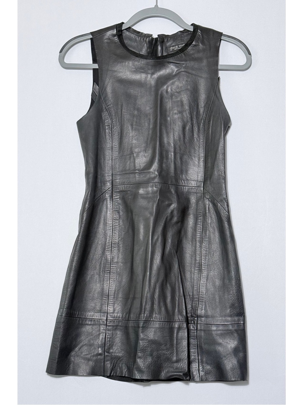 Rag & Bone Black Leather Mini Dress